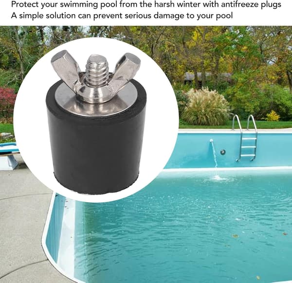 Vinterpoolprop, 2 stk. svømmebassin gummipropper Koniske vinterpropper Pooltilbehør 25mm