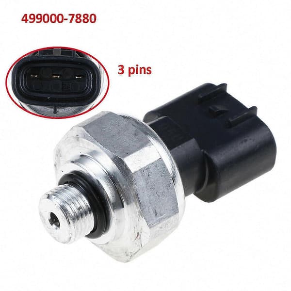 Luftkonditionering A/C Trycksensorbrytare 499000-7880 för bil black silver