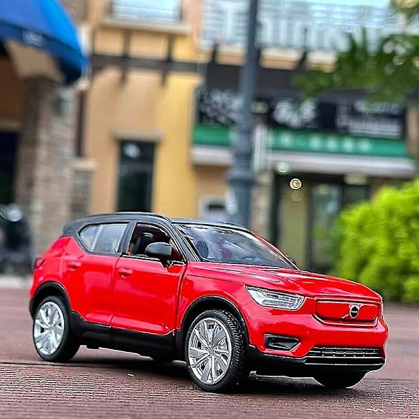 2021 Ny 1:32 legeret Volvo Xc40 Suv Offroad Diecast Model Legetøjsbiler Lydlys Træk tilbage Billegetøj til børn-yuyu Red
