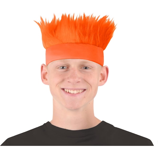 1 stk. Orange Håret Pandebånd Hat til Graduation Skoleånd Sportsbegivenheder Tailgate Parties Halloween Kostume Tilbehør