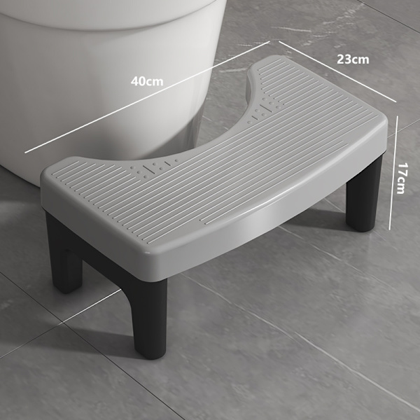 Toilet taburet - Til lindring af forstoppelse - Tynde fødder - grå