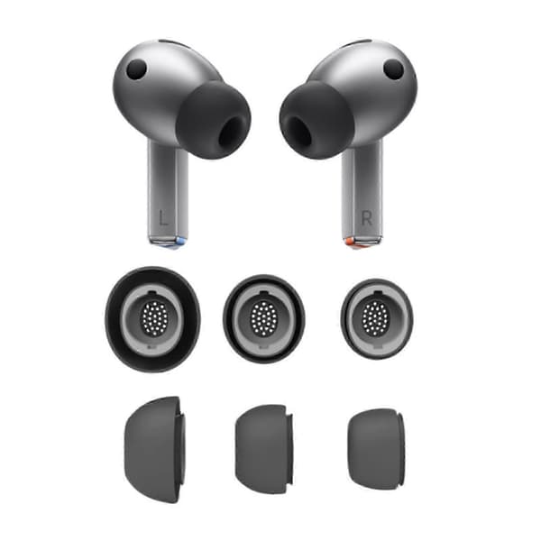 Galaxy Buds3 Pro Silikone Ørepropper, 3 Par S/M/L til Støjisolering white