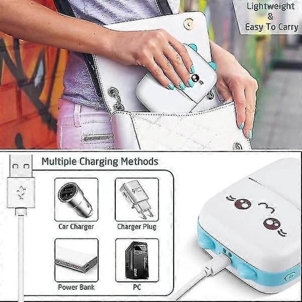 Mini printer, termisk fotoprinter, bærbar mini fotoprinter, Prin-DT.