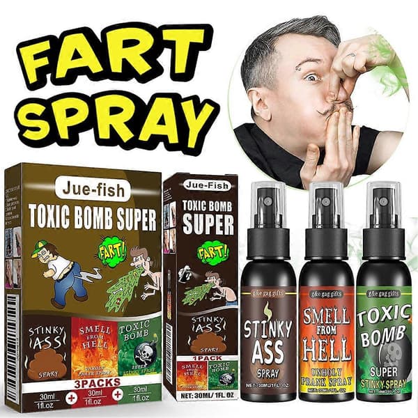Pruttespray til voksne børn Kraftfuld effektiv prutte-prank-spray til daglig brug Hell Flavor