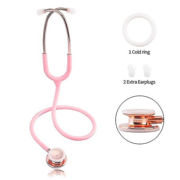 Ammattimainen kardiologinen stetoskooppi kaksipäinen stetoskooppi Lääketieteelliset laitteet Equipo Medico Lääkäri Sairaanhoitaja Opiskelija Stetoskooppi Light Pink