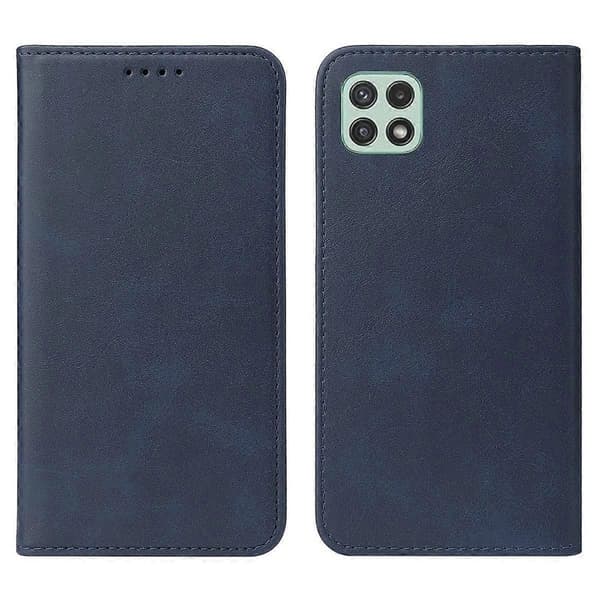 Magnetisk læder telefoncover til Samsung Galaxy A22e Blue