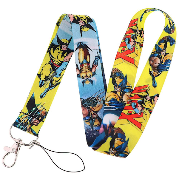 Marvel DC Comics Avengers Superhjältar Karaktärer Lanyard Arbets Skola ID-korthållare Halsband Barn Present A