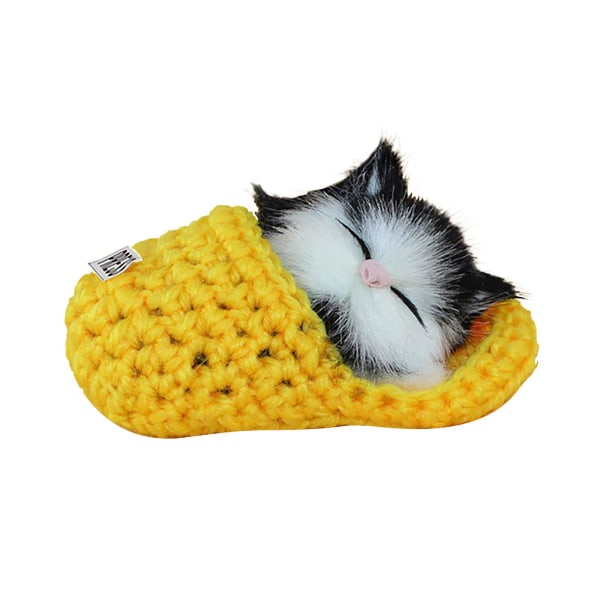 Barking Cat Simulation Cat Model Ornament Model Yellow