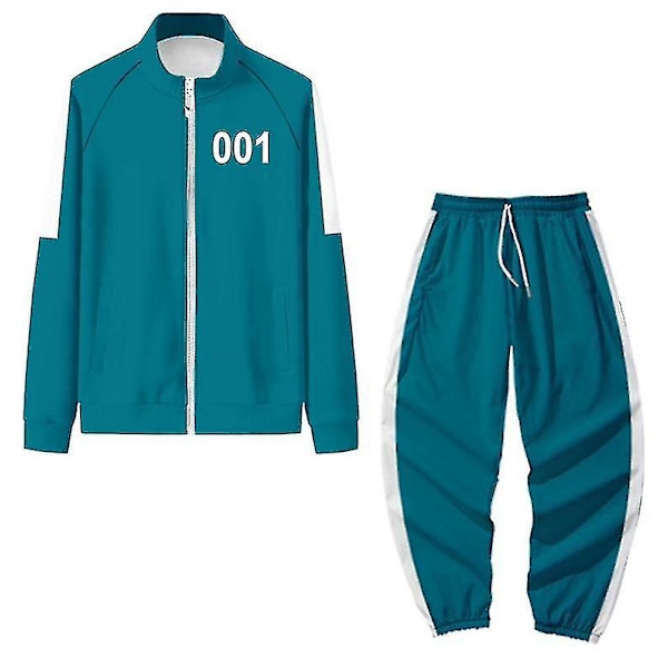 Squid Game Hoodie Tracksuit Set Halloween Party Kostym_h OO1 XL