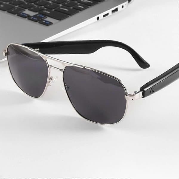 GS02 Polariserte Aviator-briller AI-oversettelse Smarte briller Bluetooth-kompatible musikkbriller