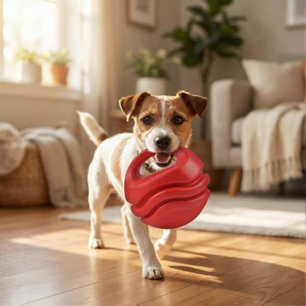 Hundetyggeball – Kettlebell-design med håndtak for kasteleker A