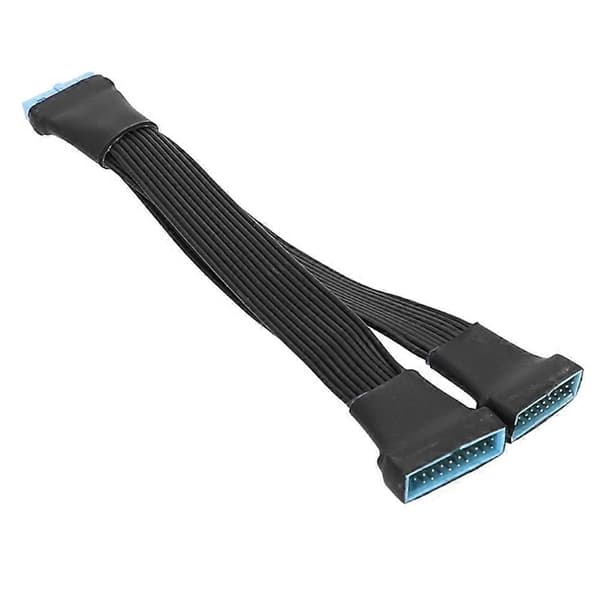 USB 3.0 hun til han 19/20 ben 2-ports splitterkabel til bundkorttilbehør intern forlængerledning