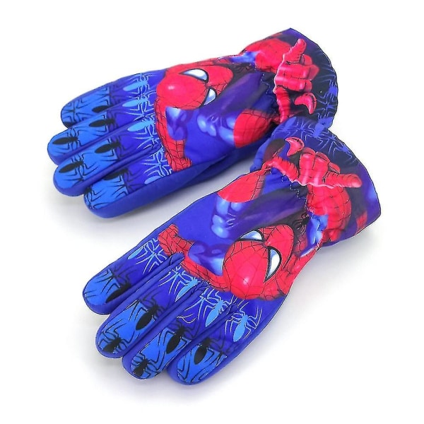Spiderman Captain America Batman Vindtett Varm votte Skihansker For Barn Gutter Gifts_ui Spider Man