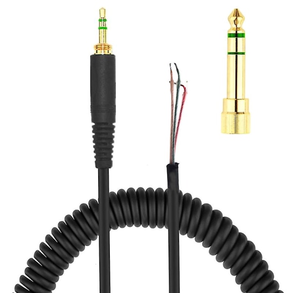 Hovedtelefonkabel til Dt 770 770pro 990 990pro Adapterudskiftning fjederspole Green