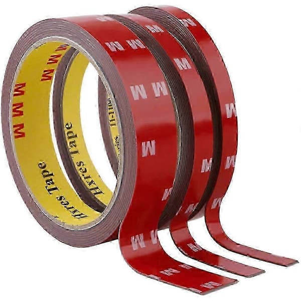 3M VHB 5925 Kraftig dobbeltsidig monteringstape for bil, hjem, kontor, permanent liming 6MM