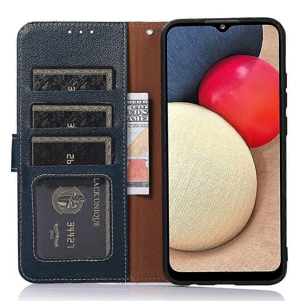 Plånboksfodral i PU-läder med rem för OnePlus Nord CE5 5G Blue