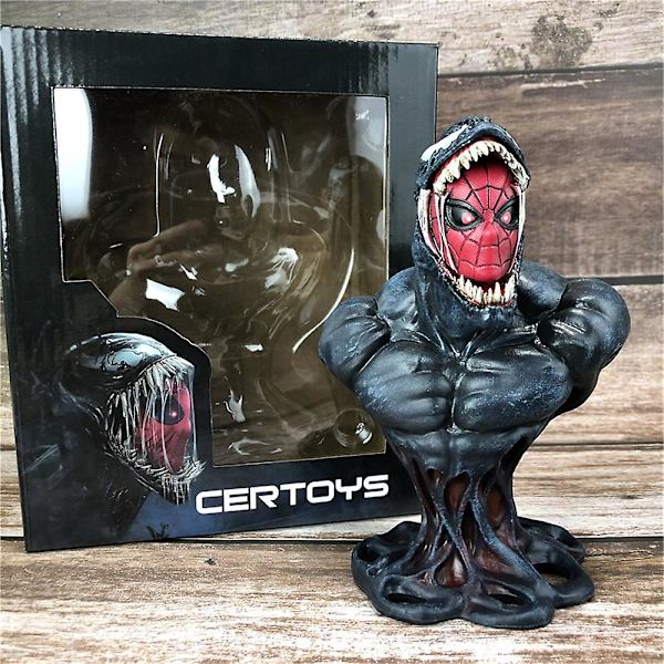 Venom Spider-man Buste Figur Model Legetøj Ornament Decor