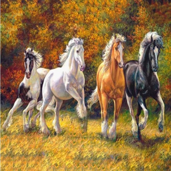 5D Diamantmaling Hest 30x40cm (Stil 7)