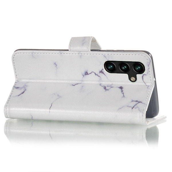 För Samsung Galaxy A35 Läderfodral Case printed Folio Cover Marmor White Style F Samsung Galaxy A35 5G