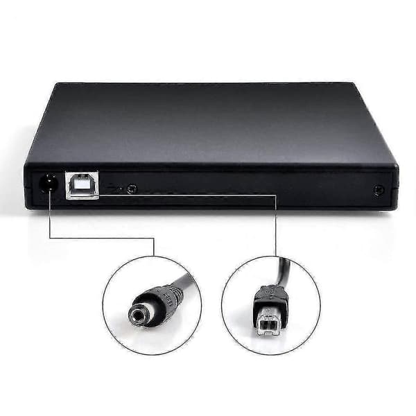 Usb 2.0 Ulkoinen Cd/dvd-soitin Musta
