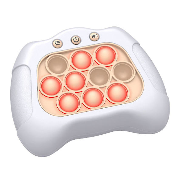 Pop Push It-spelkontroll Bubble Sensory Fidget Toy Electronic Whack Console White