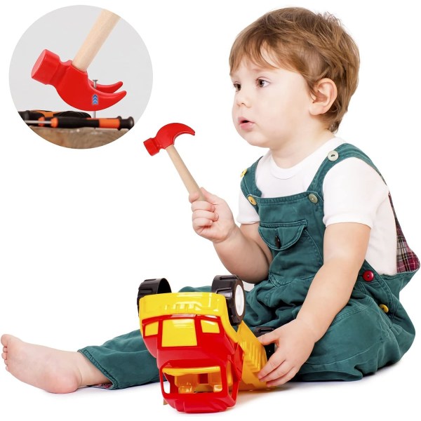 Träklohammare Leksak Träkrabbaklubbor Dunkande leksak Hummer Skaldjurskex för barn Vuxen hemverktyg