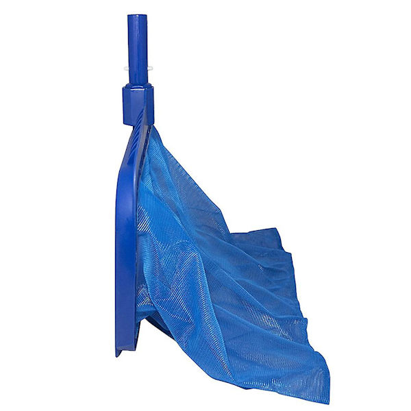 Blå Heavy Duty Stor Kapacitet Finmasket Svingende Pool Leaf Skimmer Net Ovenfor