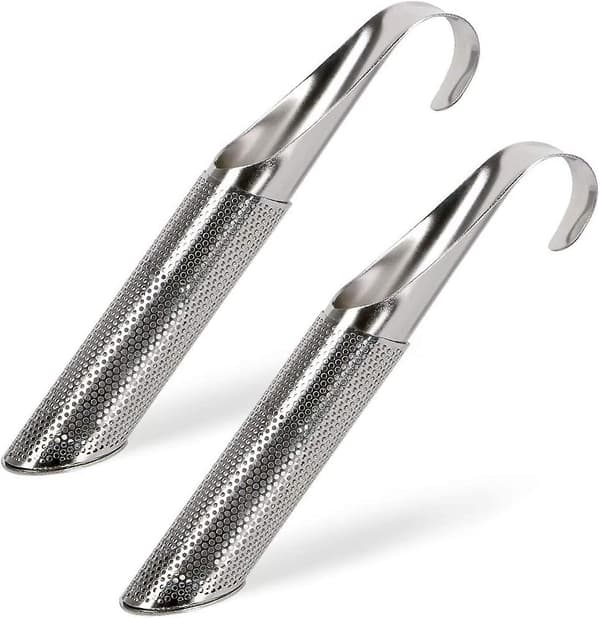 Te-infuser i rustfrit stål, finmasket te-stav til løs te (detox-te, Darjeeling-te, Mate-te), 2 stk.