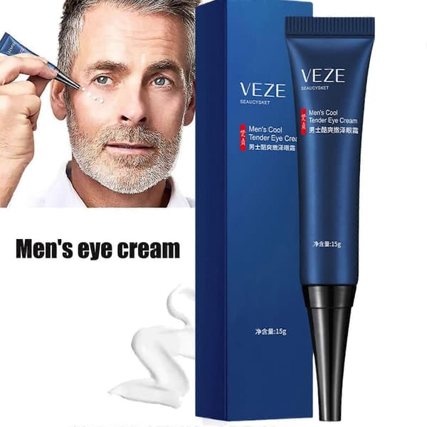 Ögonkräm för män Ögonpåsar/mörka ringar/ögonrynkor för män Anti-aging