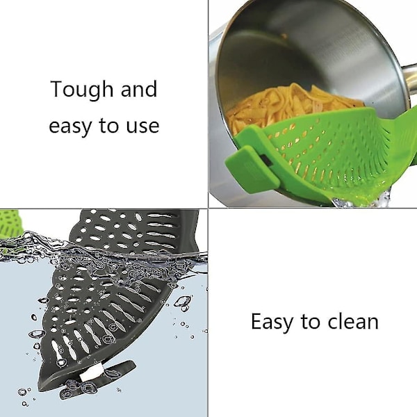 Pot Silikon Clip-on Durkslag Multifunktionsmatlagning