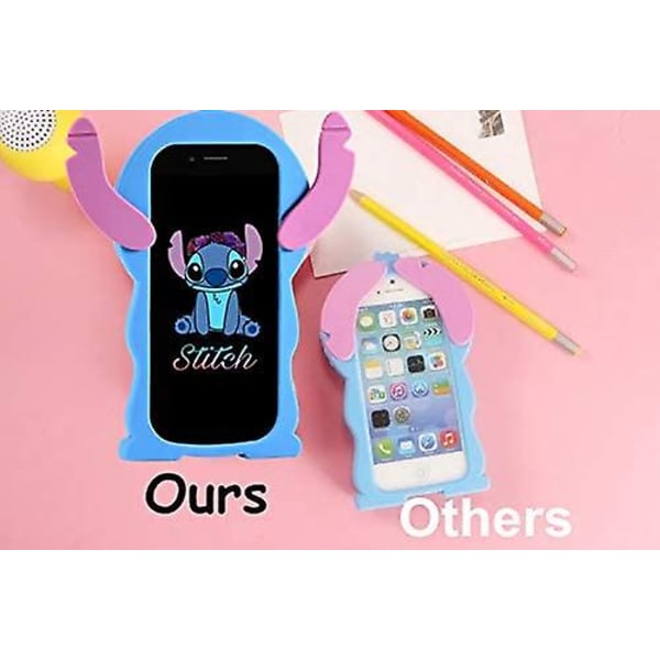 Katea Fodral Till Iphone 12 Pro Max Case, Lilo Stitch Söt 3d tecknad Unik Mjuk Silikon Djurkaraktär Anti-bump Protector Pojkar Barn Flickor Presenter Co