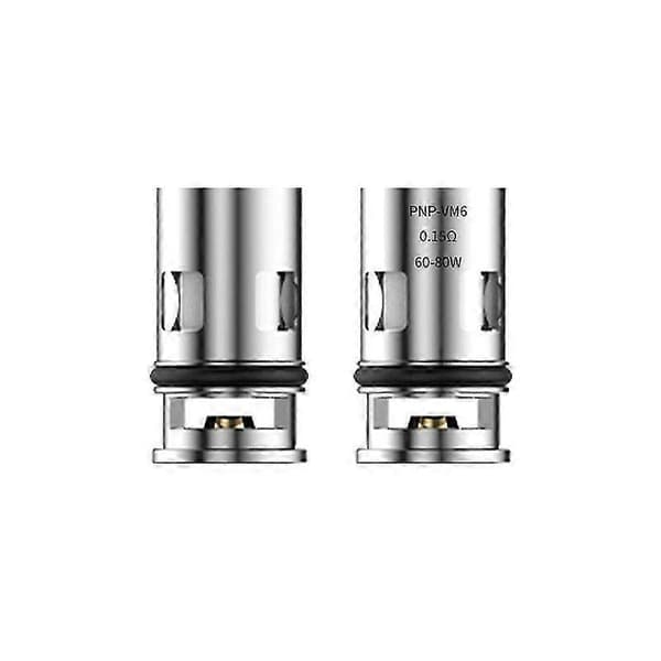 10 stk. PNP Fordamper Erstatningscoil VM6 0.15Ohm PnP Coil for DRAG X/DRAG Max /ARGUS Pro /ARGUS X Silver