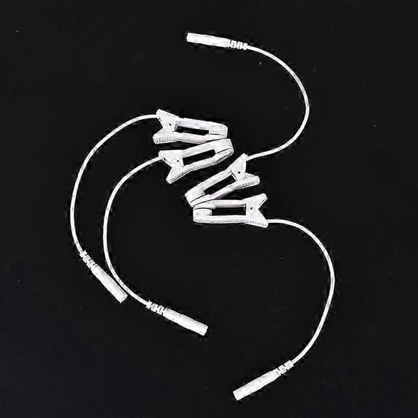 2 stk 2,0 mm TENS elektrodeledningskabel for øresmerteklips 2.0mm