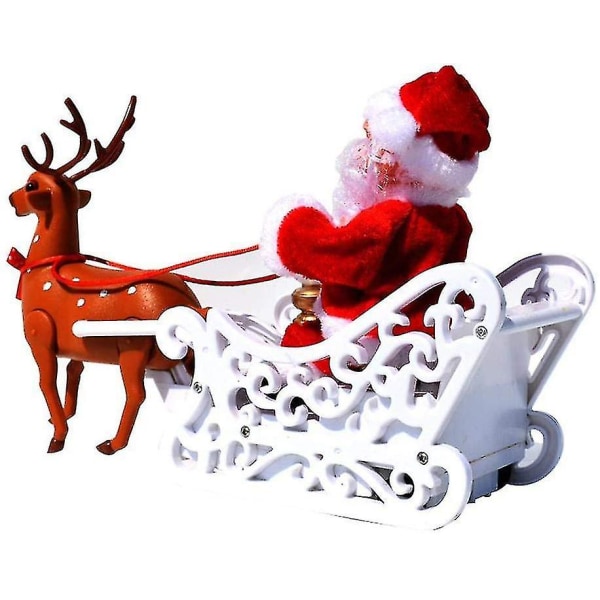 Musikalisk Santa Claus Toy Electric Singing Walking Christmas Toy Santa