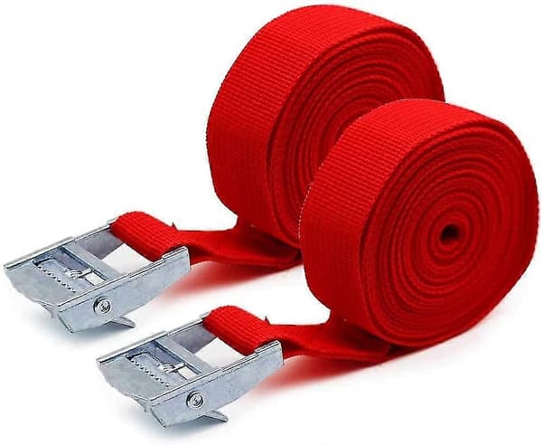 Pakke med 2 surrestropper med spenne, bra for takmontering med kajakker