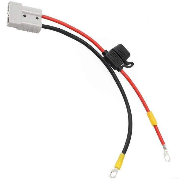 50A strømkontakt med 8 mm ringterminaler, vanntett 300 mm batteriladekabel