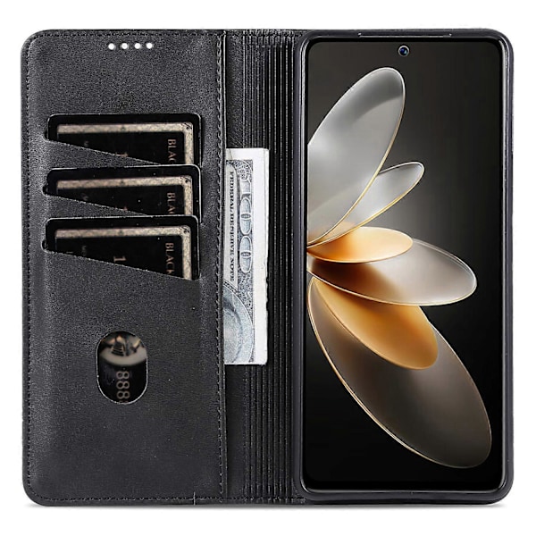 För Oppo Find X8 Pro 5G Fodral Nappa Textur PU Läder Plånbok Telefonfodral Blue