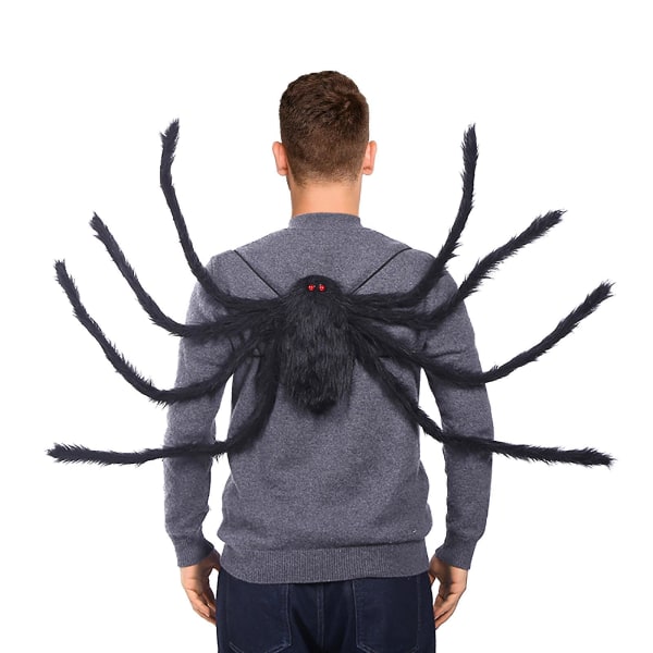 Halloween Spider Ryggsäck Kostym Färgglad Spider Kostym med rem och ficka Black