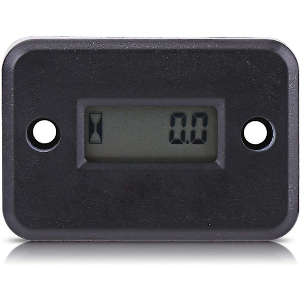 Trådløs vibrasjonstimeteller, induktiv digital timeteller, vanntett timeteller (svart)