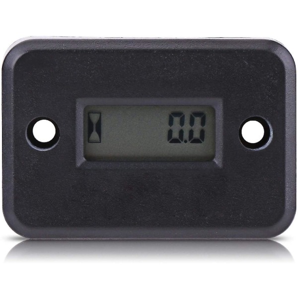 Trådlös vibrationstimräknare, induktiv digital timräknare, vattentät timräknare (svart)