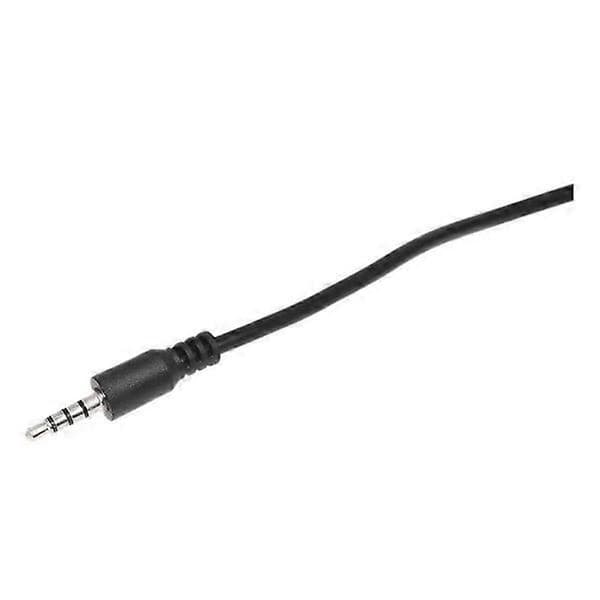 3,5 mm Plugg AUX Audio Jack til USB 2.0 Hann Ladekabel Adapterledning for Bil MP3
