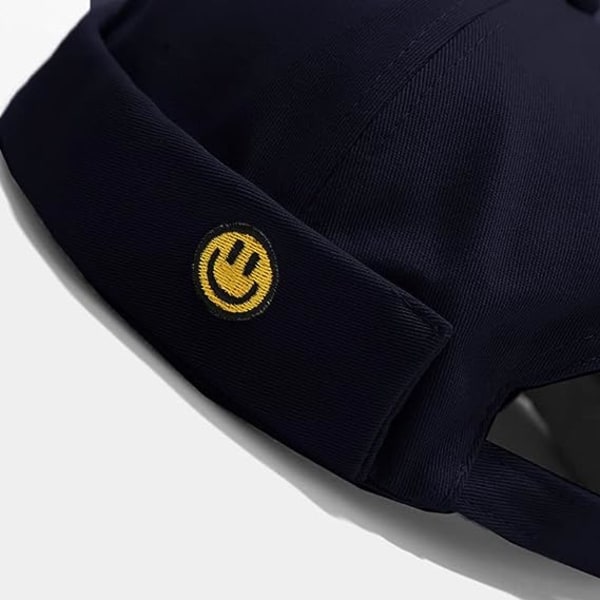 Unisex Cap Keps Hattar Skullcap Beanie Worker Sailor Cap Brädlös cap Retro Rolled Cuff Skull Caps med justerbar