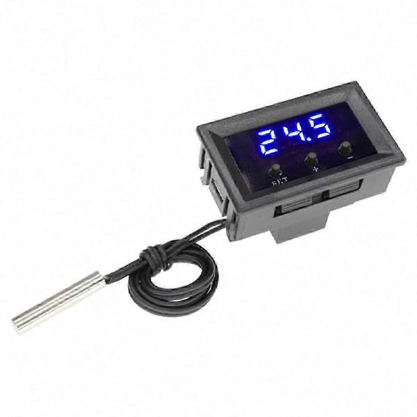 W1209 DC 12V Digital Termostat Temperaturkontroller Regulator Termoregulator Inkubator NTC Sensorbrytermodul A Green