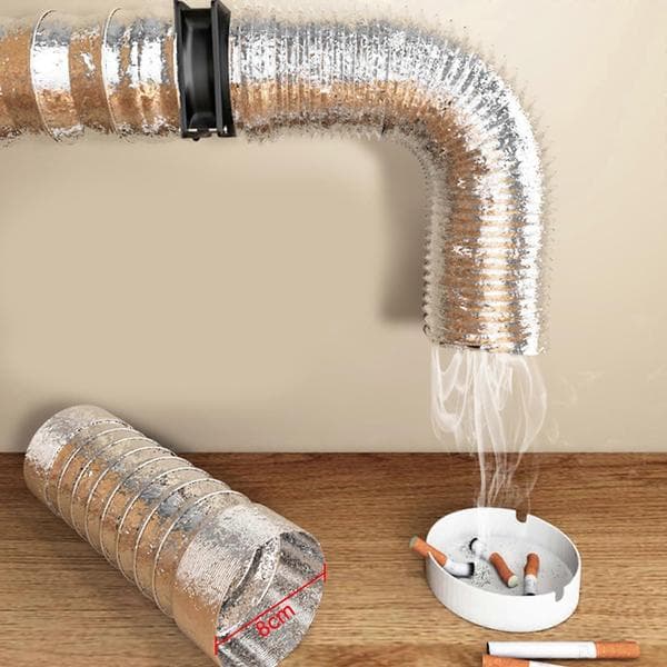 3 tommer 80 mm ventilatorrør aluminiumsrør luftventilasjonsslange fleksibel eksoskanal for luftsystemventil 1/3/6M 3m