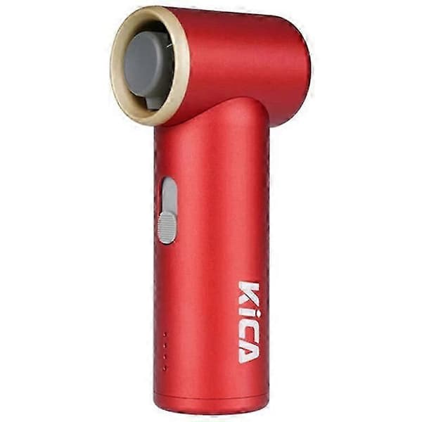 KICA Jet Fan Mini Håndholdt Turbine Højhastighedsventilator Støvfjernelsesblæser Genopladelig Multifunktionel Ventilator Red