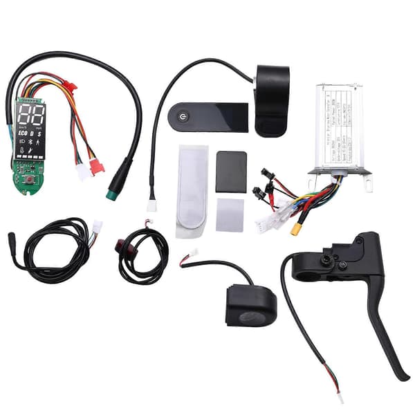 36V 350W Kontrollpanel Accelerator Scooter Ersättningssats för E-Scooter Kontroll Accelerator Set Svart Silver