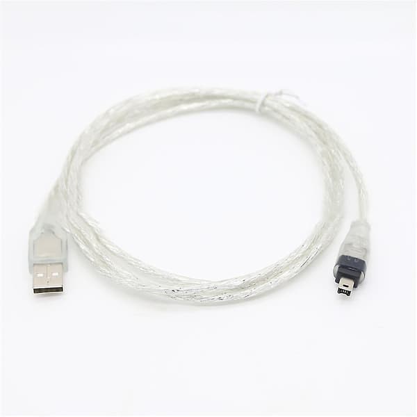 Farfi 1,5 m USB til IEEE 1394 Firewire 4-benet adapterkabelkonverter til Ilink