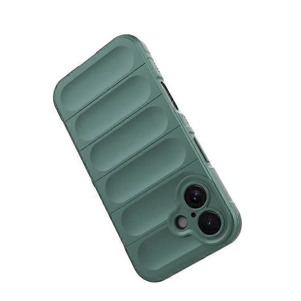 Kompatibel med iPhone 16 Plus-deksel Robust TPU Støtsikkert Mobiltelefondeksel Green