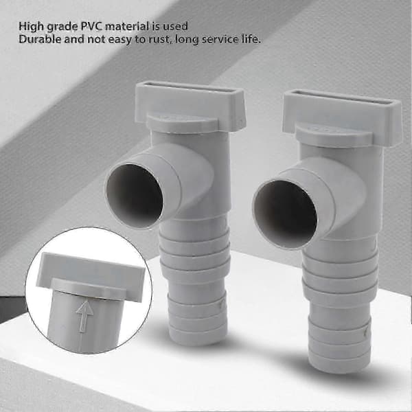Intex Bestway PoolSun vedligeholdelses-/stopventil til pools med 32 mm slangetilslutninger