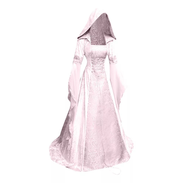 Goottilainen Huppupuku Morsiuspuku Cosplay Halloween Rosa 4XG
